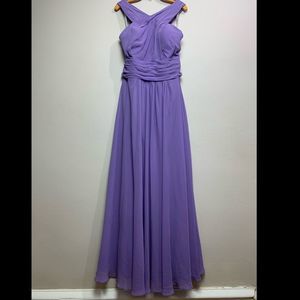 Bill Levkoff Lilac Maxi Full Length Dress
